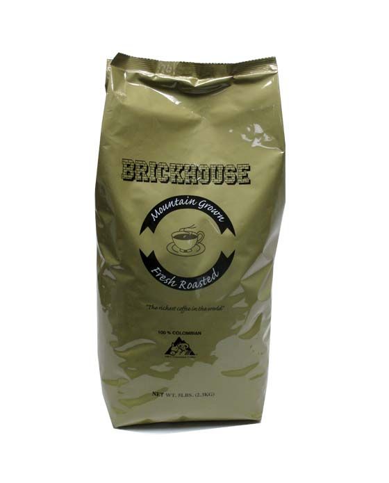 Brickhouse 100% Colombian Bean, 5 Lb Bag