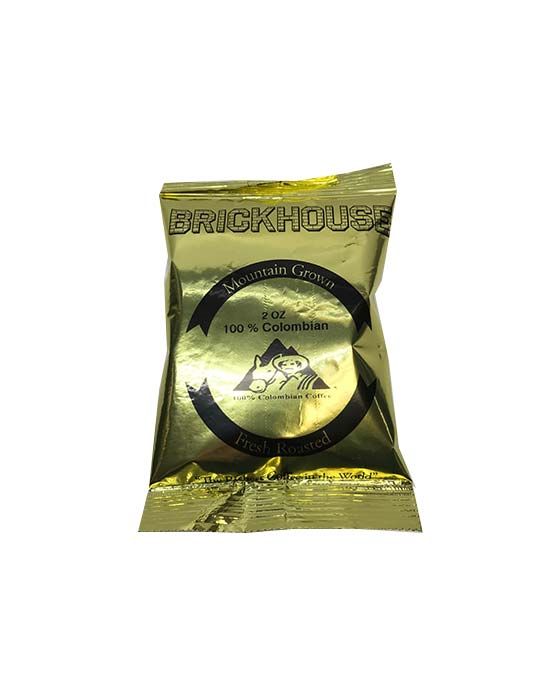 Brickhouse 100% Colombian Ground Coffee, 80/2 Oz Bags