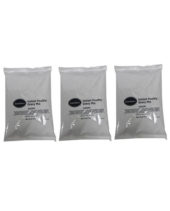 Farmer Brothers Instant Poultry Gravy (3 Bags/15 Oz Ea.)
