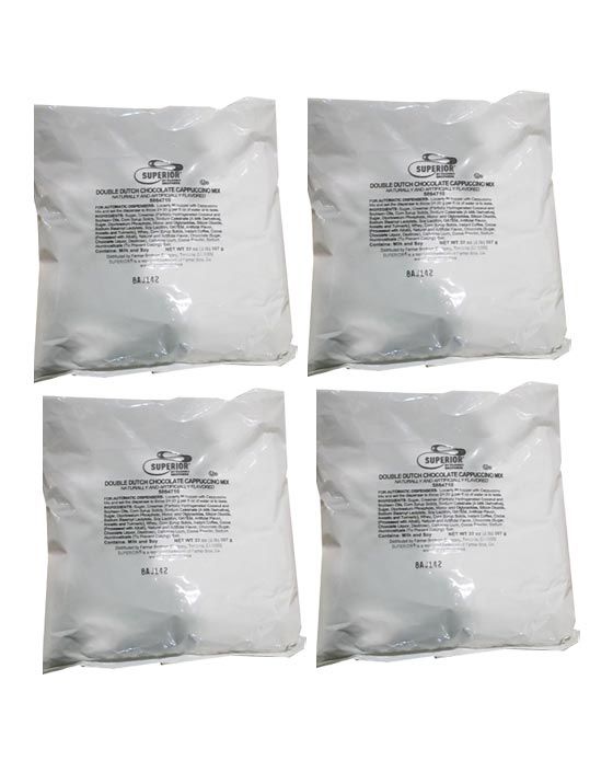 Superior Cappuccino MixDouble Dutch Chocolate4 Bags (2 Lbs Ea)