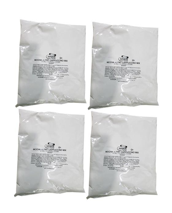 Superior Cappuccino Mix Chocolate Hazelnut 4 Bags (2 Lbs Ea)