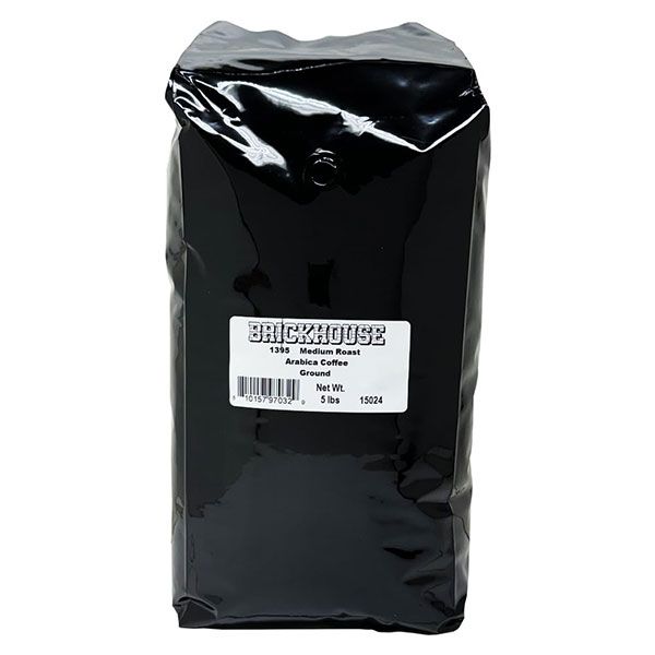 Brickhouse Coffee, 1395 Blend, 100% Arabica Ground Coffee, 5LB Bag