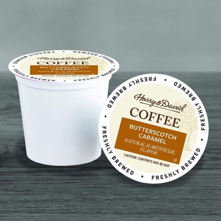 Harry & David Butterscotch Caramel Single Serve Coffee,4/18 Count