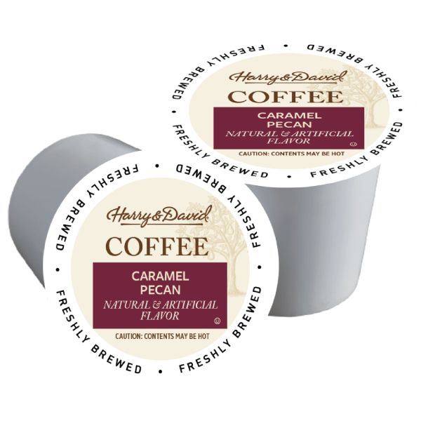 Harry & David Caramel Pecan Single Serve Coffee, 18 Count Box