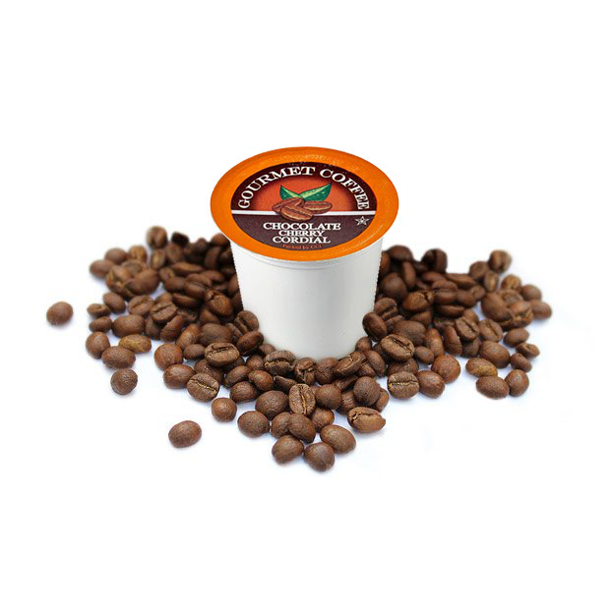 Chocolate Cherry Cordial Coffee, 100 Single Serve Cups