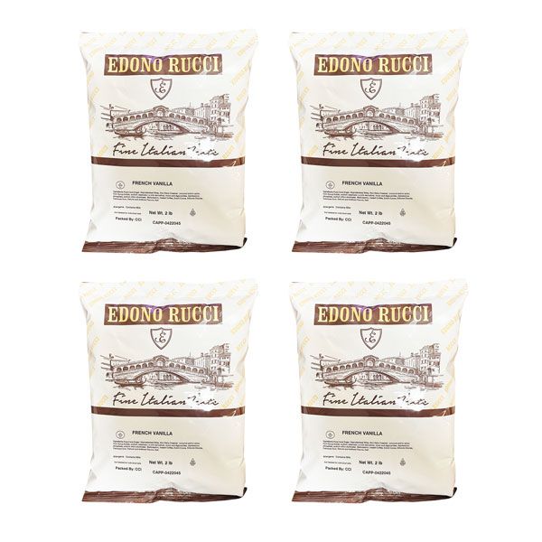 Edono Rucci French Vanilla Cappuccino Mix, 4 Bags (2 Lbs Each)