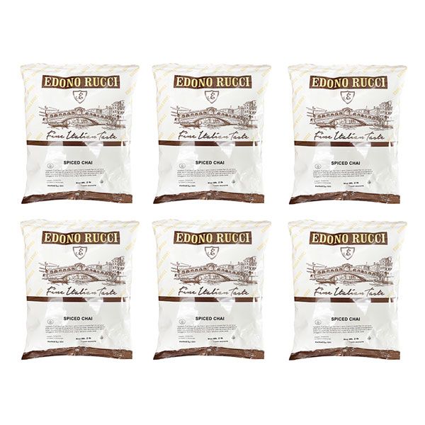 Edono Rucci Spiced Chai Tea Latte 6 Bags (2 Lbs Each)