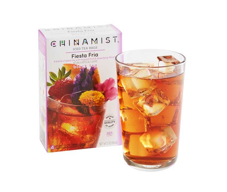 China Mist Naturally Flavored Fiesta Fria Iced Tea Bags, 4-Count Box, 6-Pack (Each Bag Yields 1/2 Gallon)