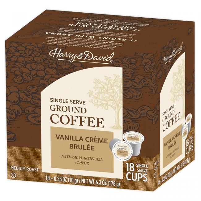 Harry & David Single Serve Coffee (Vanilla Creme Brulee, 100 Count)