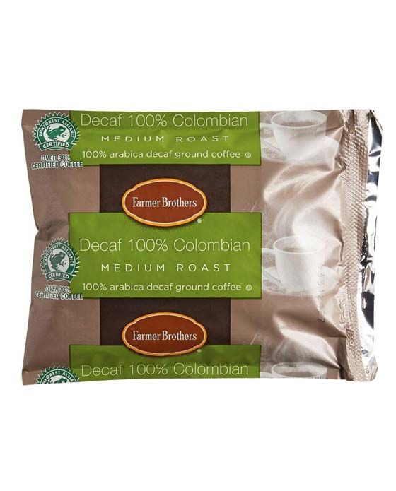  100% Colombian Decaf Ground Coffee 40 Pk 2 Oz By Farmer Brothers