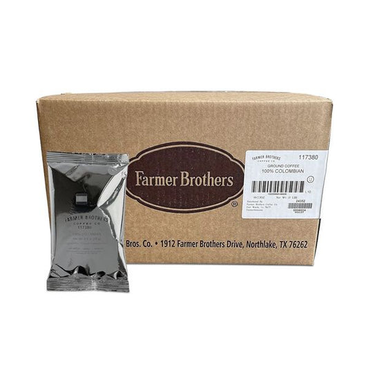  Farmer Brothers Coffee Ground Medium Roast All Colombian Coffee 2.5oz Portion Packs (96 Count)