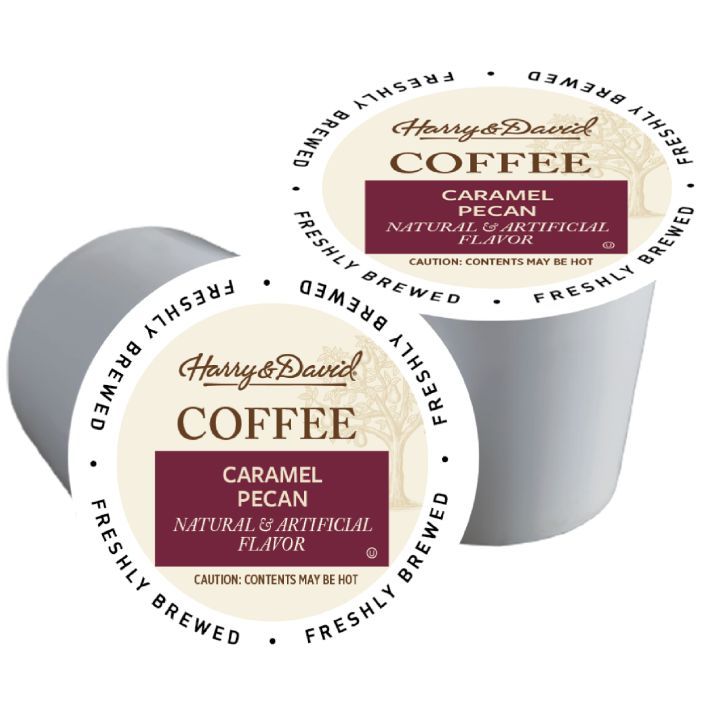  Harry & David Caramel Pecan Single Serve Coffee, 4/18 Count