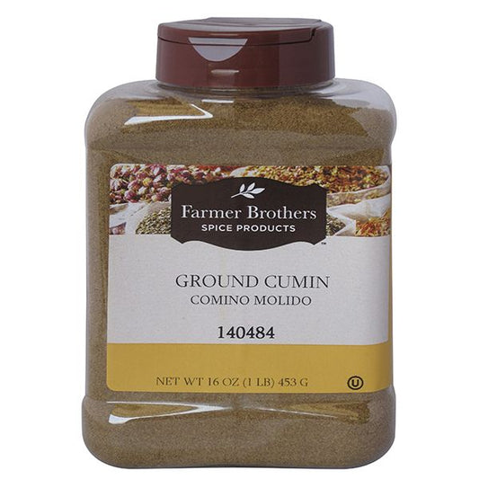  Farmer Brothers Ground Cumin, 16 Oz Bottle