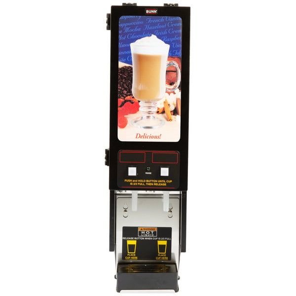 BUNN® Bunn SET00.0200 FMD-2 BLK Fresh Mix Cappuccino / Espresso Machine Hot Beverage Dispenser With 2 Hoppers