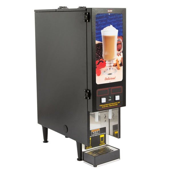 BUNN® Bunn SET00.0200 FMD-2 BLK Fresh Mix Cappuccino / Espresso Machine Hot Beverage Dispenser With 2 Hoppers