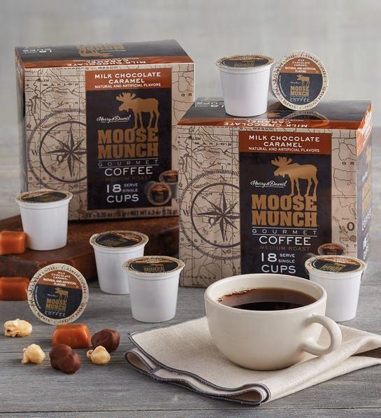  Harry & David Milk Chocolate Caramel Moose Munch Single-Serve Coffee 4/18 Count
