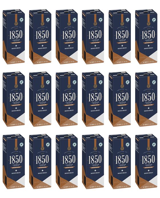  Folgers 1.25 Liter 1850 Horizon Blend (Replaces Dark Roast) (Eighteen Boxes)