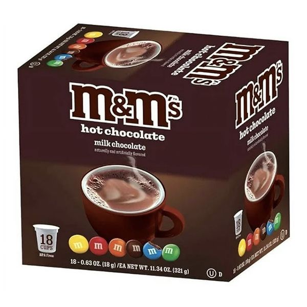  M&M's Milk Chocolate Hot Chocolate, 18 Single Serve Cups