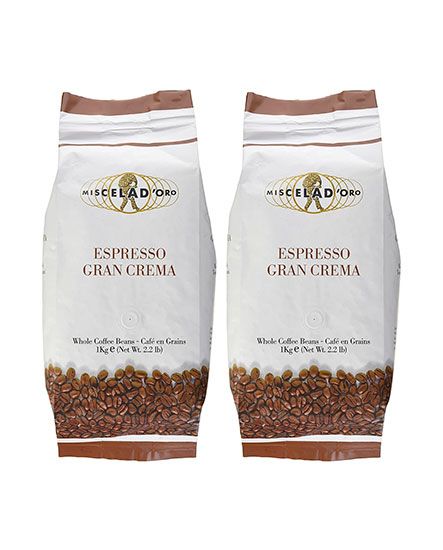  Miscela D'Oro Gran Crema Espresso Beans, 2/2.2 Lb Bags