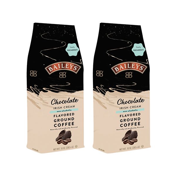 Baileys Bailey'S Chocolate Irish Cream, Flavored Ground Coffee, 2 Bags, 10oz Each