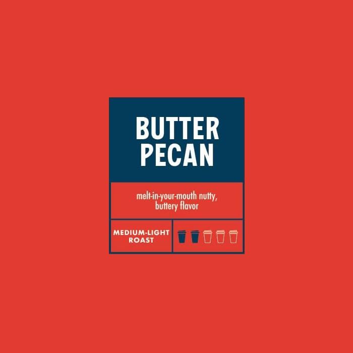  Boyd's Butter Pecan Ground Coffee, 5/2.5oz Pre-Portioned Packets - 12.5oz Total - Nutty Buttery Flavor