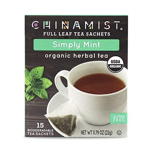  China Mist - Simply Mint Herbal Full Leaf Tea Sachet, 2 Boxes 15 Count Each