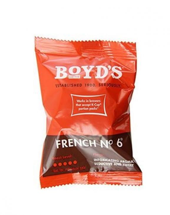  Boyd's Single Serve Coffee, 80 Compostable Single Pods (French No. 6)