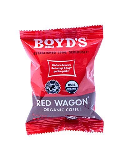  Boyd's Single Serve Coffee, 80 Compostable Single Pods (Red Wagon)