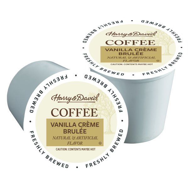  Harry & David Coffee Combo, Dark Roast-Vanilla Creme Brulee 2/18 Ct Boxes