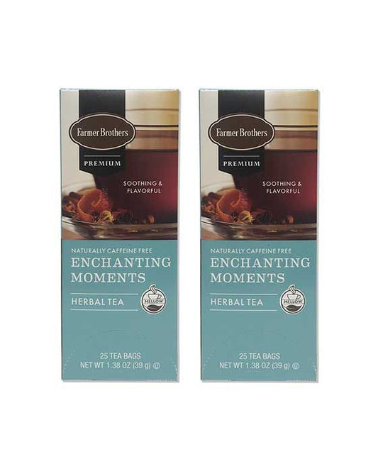 Farmer Brothers Premium: Enchanting Moments Hot Tea, 2/25 Ct Tea Boxes