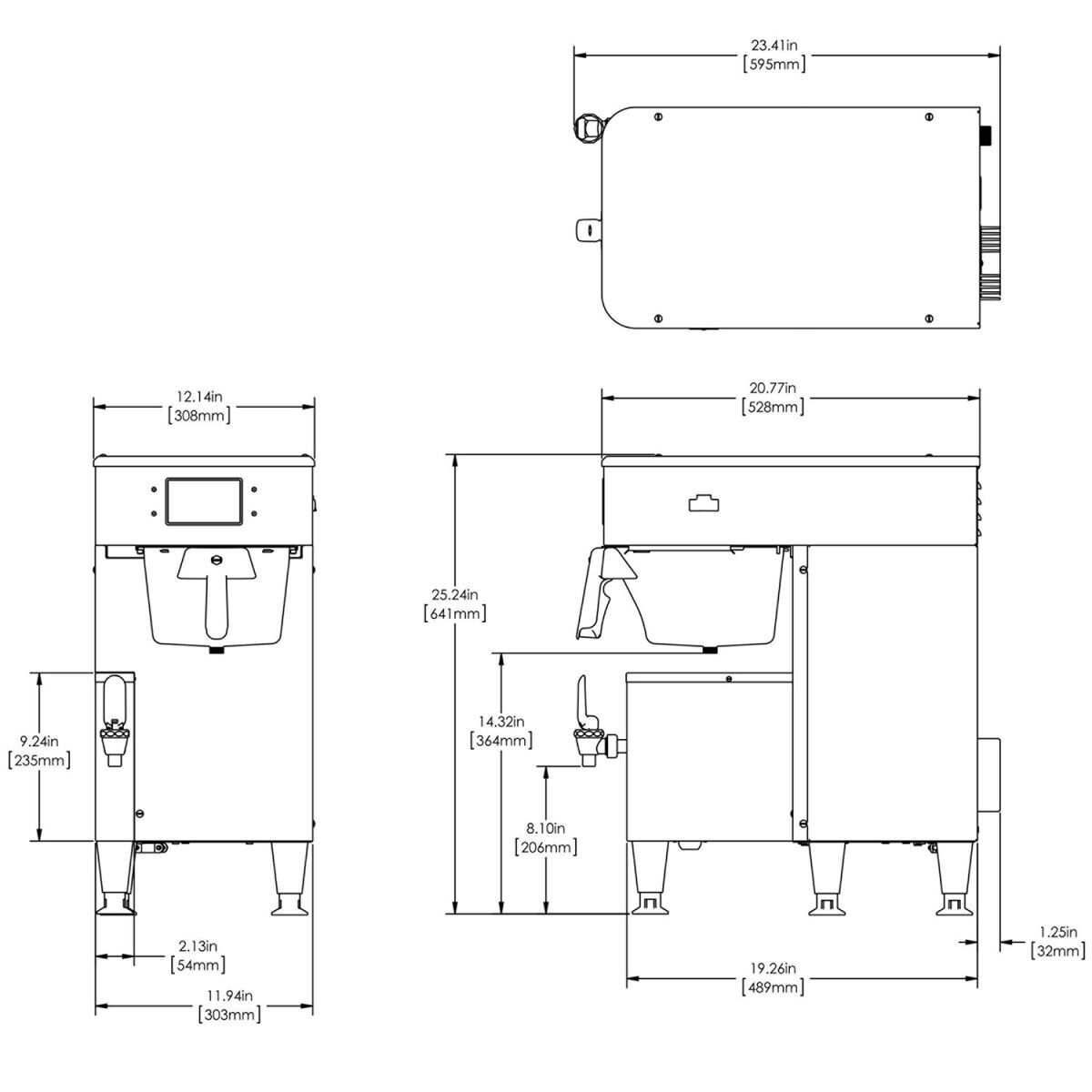BUNN® Bunn 54300.0100 ICB TF ThermoFresh® 1.0 Gallon Platinum Edition™, 120/240V Stainless
