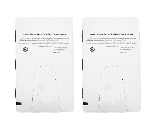  Brickhouse Dark Roast Decaf Liquid Coffee Concentrate, 2 Pack – 64 Oz Each, 30:1 Ratio, Bag-in-Box With Scholle Fittings