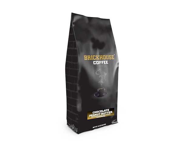  Brickhouse Coffee, Ground Coffee, 12oz Bag (Chocolate Peanut Butter)