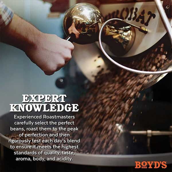  Boyd's 100% Colombian Ground Coffee, Light Roast, 5 Pack – 2.5 Oz Portions