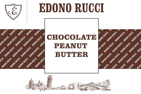  Edono Rucci Chocolate Peanut Butter Powdered Cappuccino Mix, 2 Bags( 2 Lbs Each)