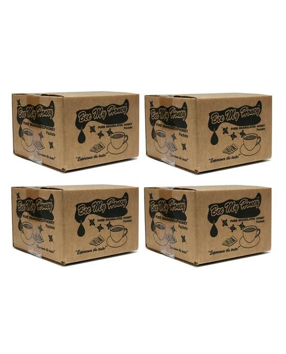  Bee My Honey Pure Granulated Honey, 4 Boxes (300 Packets Ea.)
