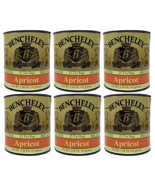  Bencheley Tea Bags, 6/25 Ct Apricot Decaffeinated Tea