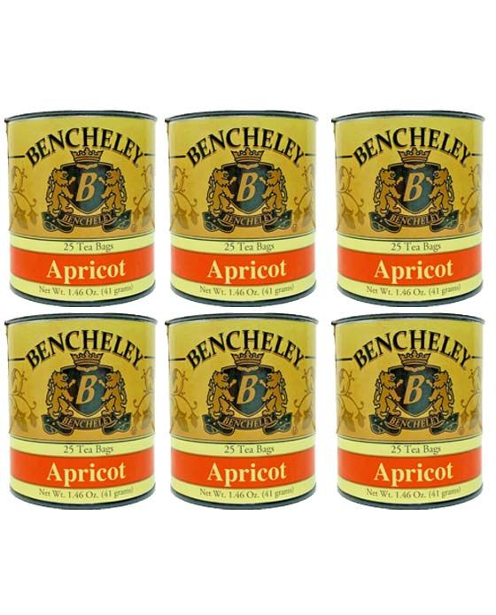  Bencheley Tea Bags, 6/25 Ct Apricot Tea