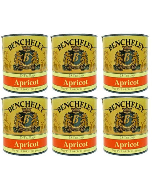  Bencheley Tea Bags, 6/25 Ct Apricot Tea