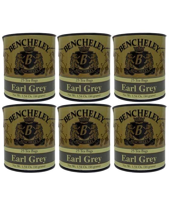  Bencheley Tea Bags, 6/25 Ct Earl Grey Tea