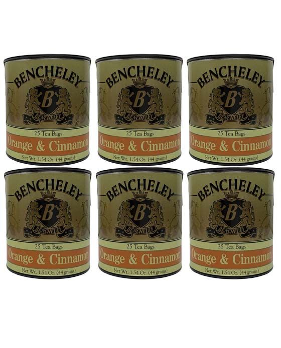  Bencheley Tea Bags, 6/25 Ct Orange & Cinnamon Tea