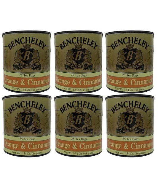  Bencheley Tea Bags, 6/25 Ct Orange & Cinnamon Tea