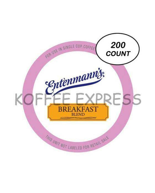  Entenmann's K Cups Breakfast Blend Single Serve Coffee, 200 Cups