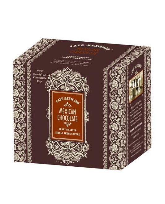  Cafe Mexicano Mexican Chocolate Single Serve Coffee 18 Pods