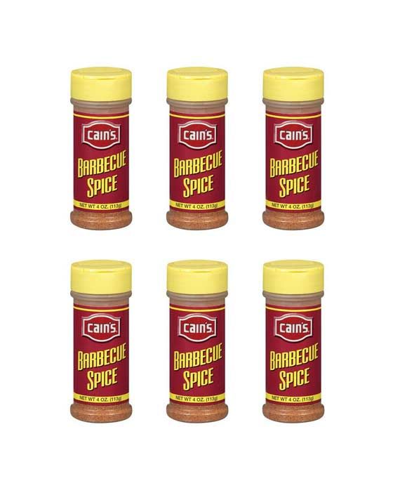  Cain's Barbecue Spice, 6/4 Oz Bottles