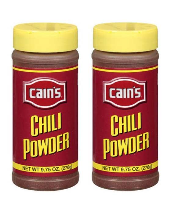  Cain's Chili Powder, 2 Bottle 9.75 Oz Each