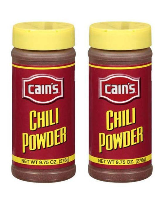  Cain's Chili Powder, 2 Bottle 9.75 Oz Each