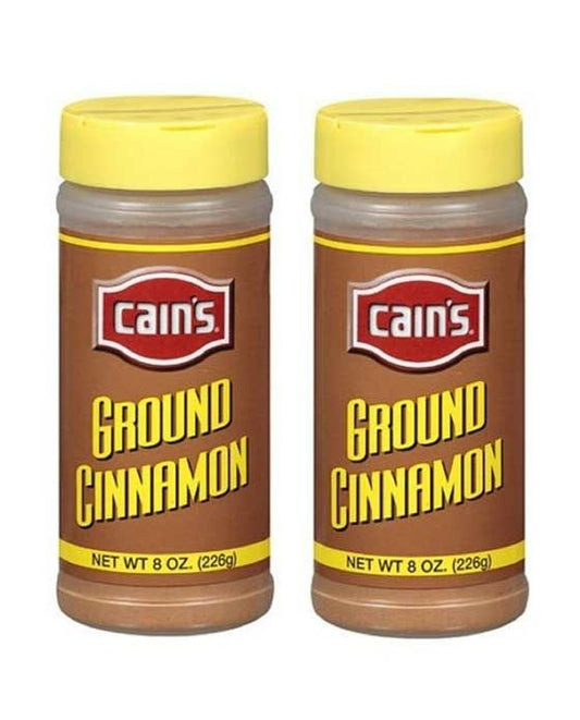  Cain's Ground Cinnamon (2 Bottle/8 Oz Each)