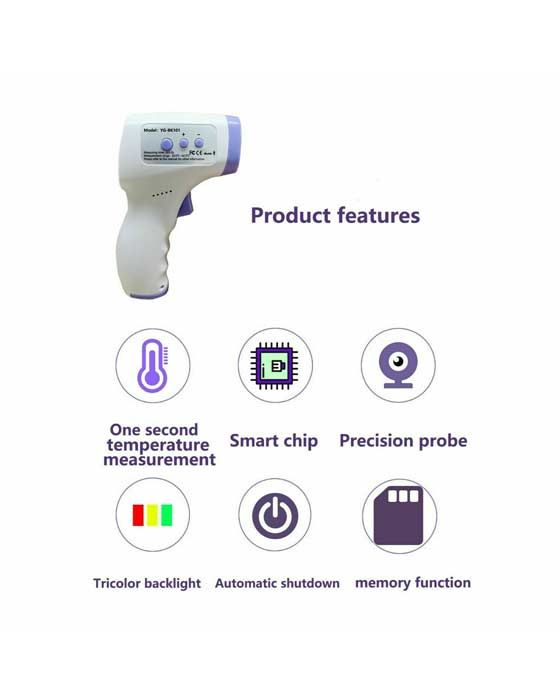  Digital LCD Infrared Thermometer Non-contact Forehead Baby Adult Temperature USA