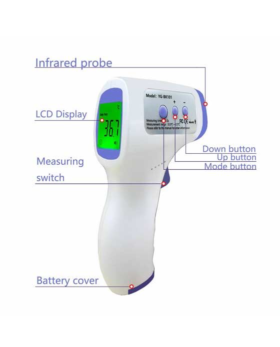  Digital LCD Infrared Thermometer Non-contact Forehead Baby Adult Temperature USA